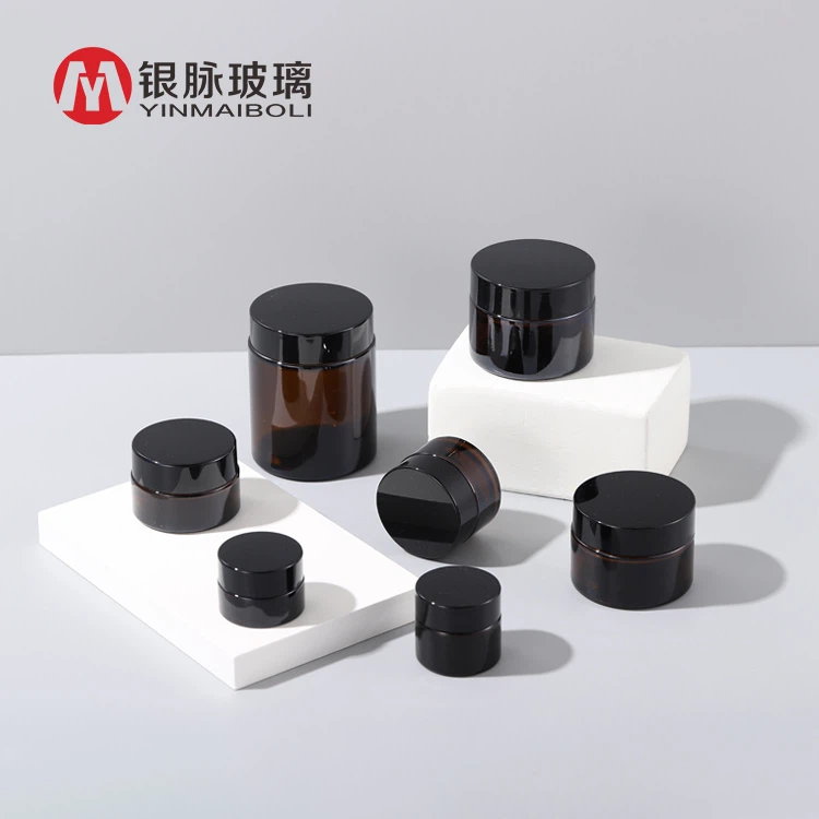 काँच चेहरा क्रीम जार